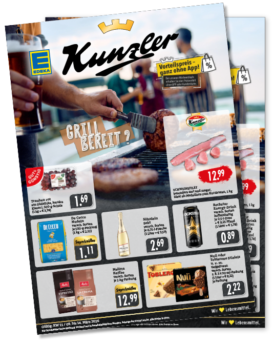 EDEKA_Kunzler, Vorteilspreis ganz ohne App. Wochenangebote KW11