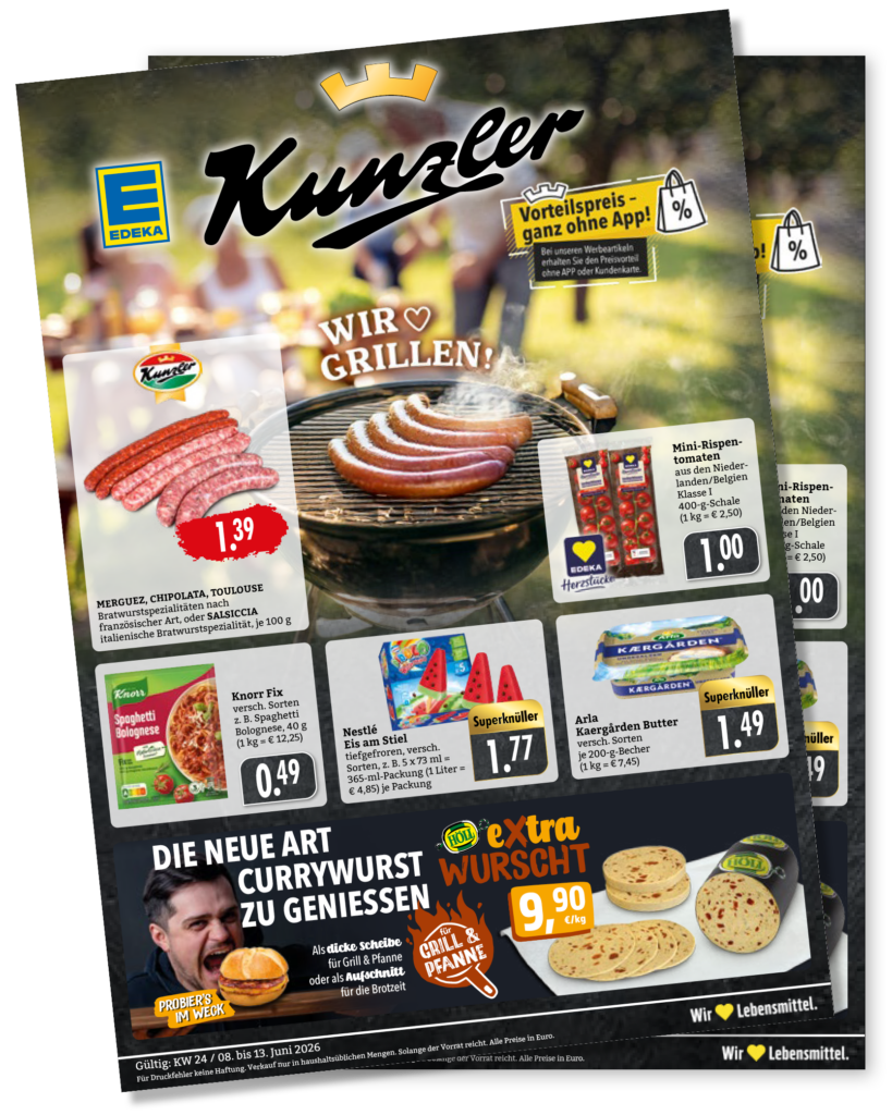 EDEKA_Kunzler, Vorteilspreis ganz ohne App. Wochenangebote KW24
