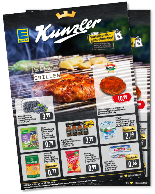 EDEKA_Kunzler, Vorteilspreis ganz ohne App. Wochenangebote KW29